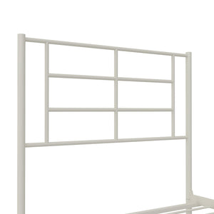 RealRooms Praxis Metal Bed - White - Twin