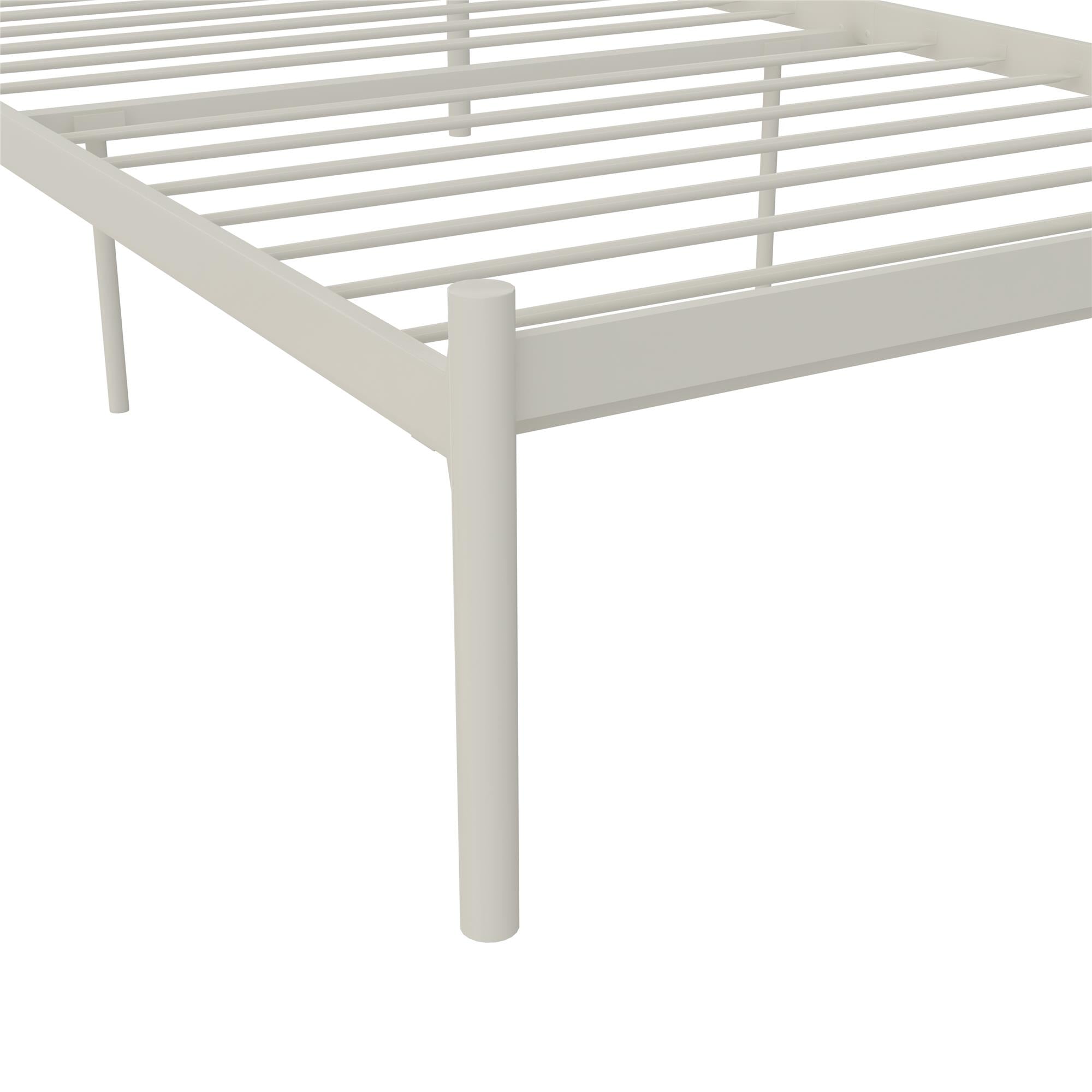 RealRooms Praxis Metal Bed - White - Twin