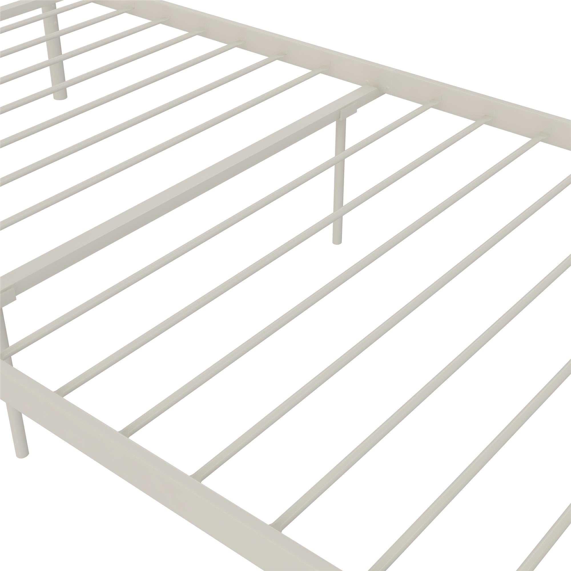 RealRooms Praxis Metal Bed - White - Twin