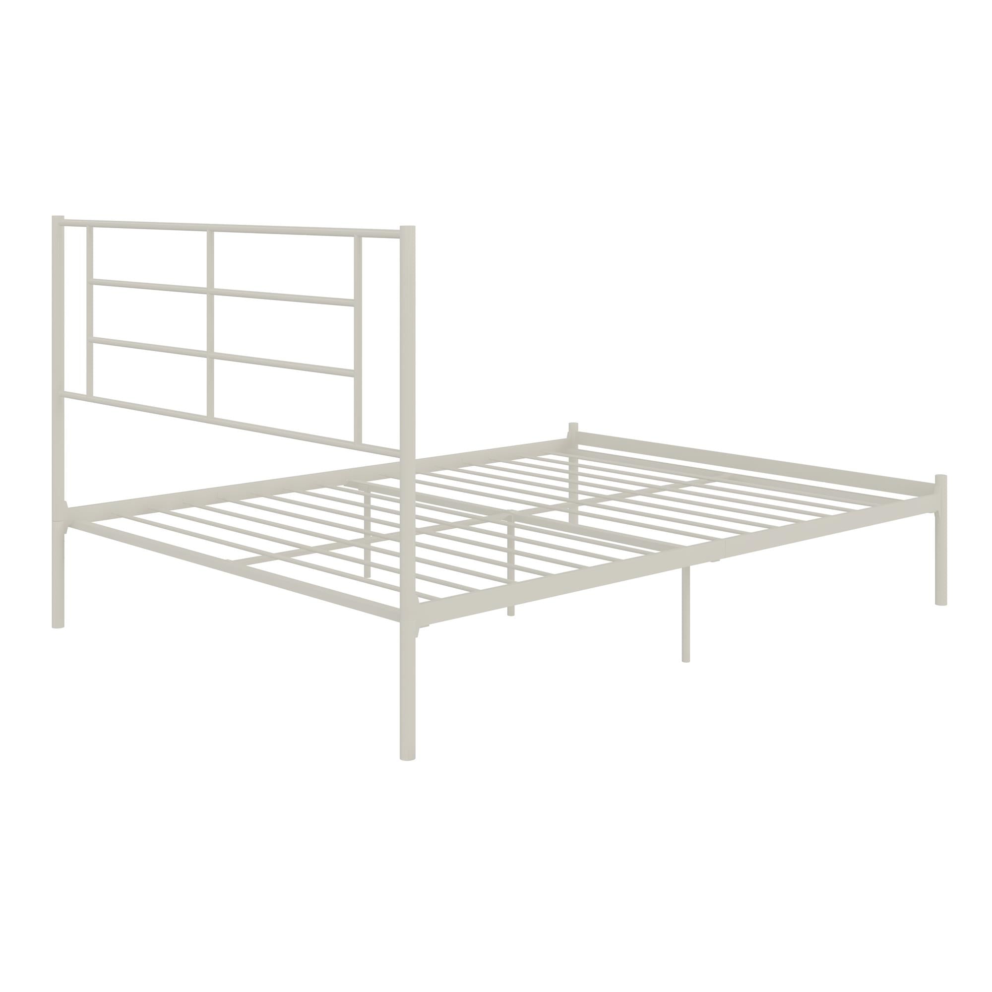 RealRooms Praxis Metal Bed - White - Full