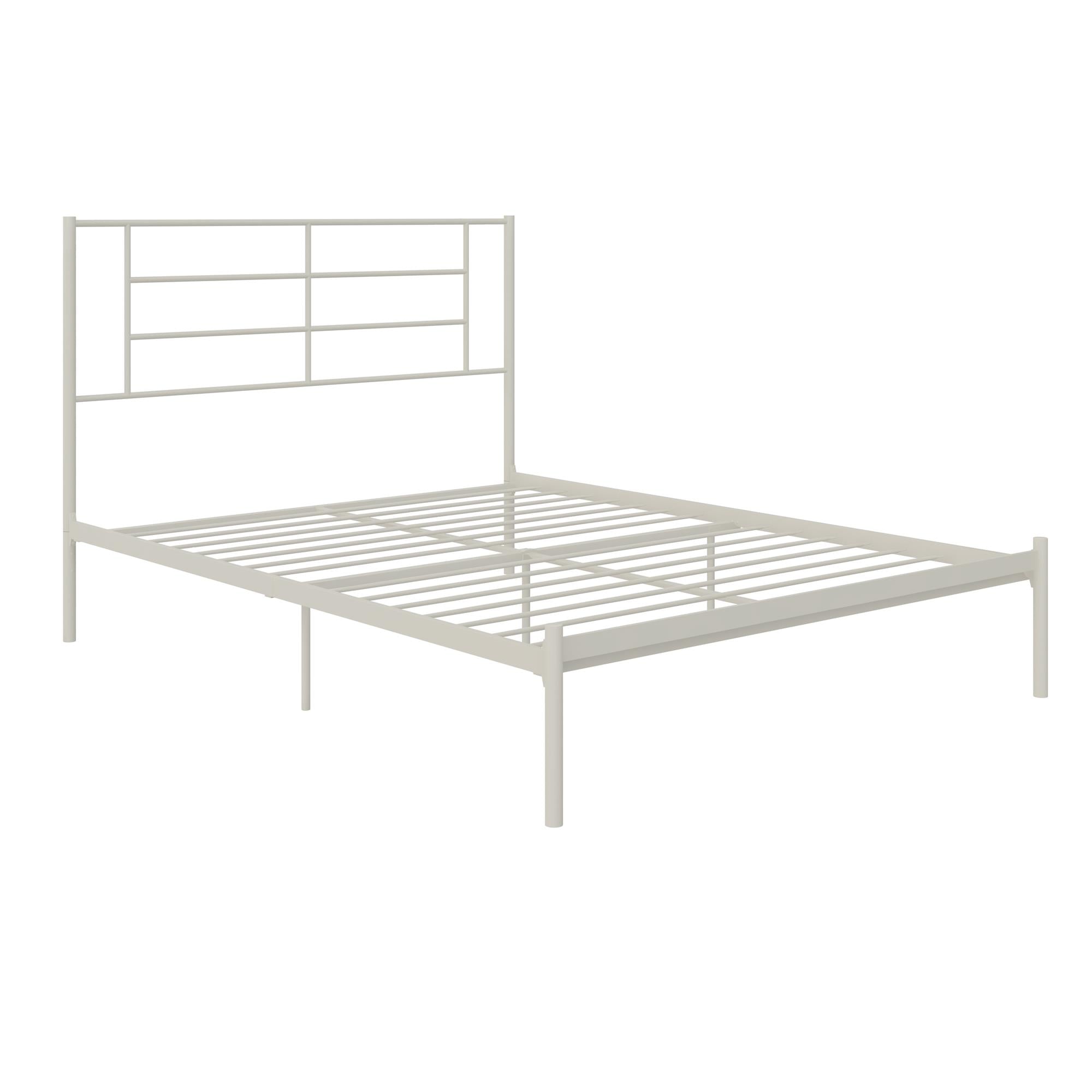 RealRooms Praxis Metal Bed - White - Full