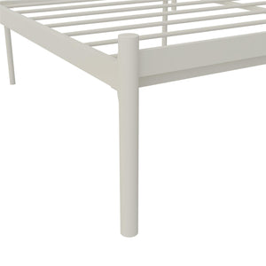 RealRooms Praxis Metal Bed - White - Queen