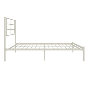 RealRooms Praxis Metal Bed - White - Queen