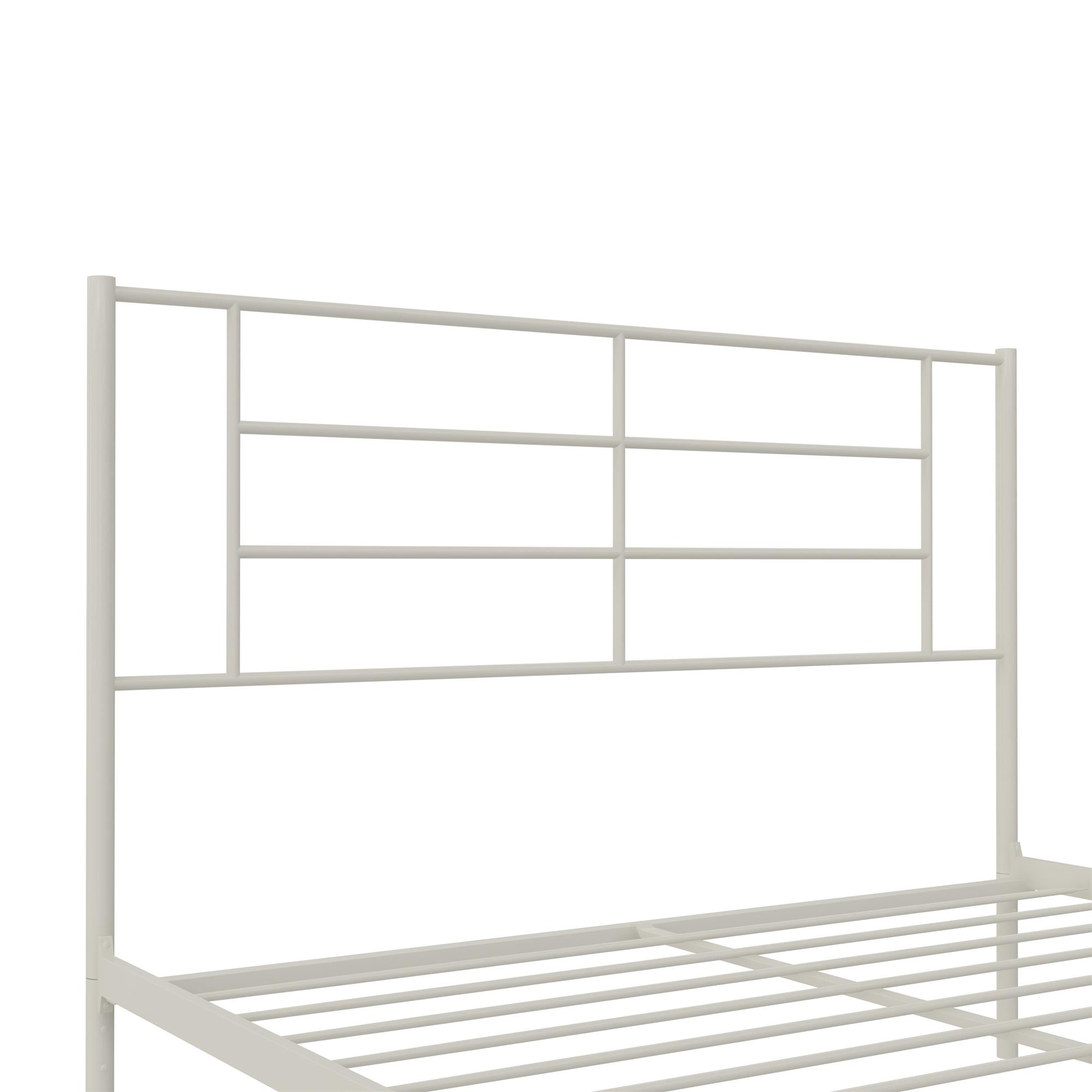 RealRooms Praxis Metal Bed - White - Queen