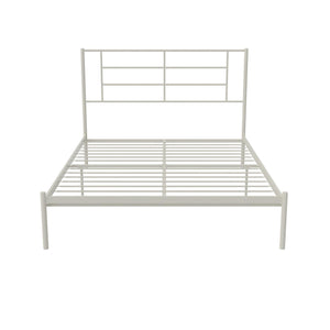 RealRooms Praxis Metal Bed - White - Queen