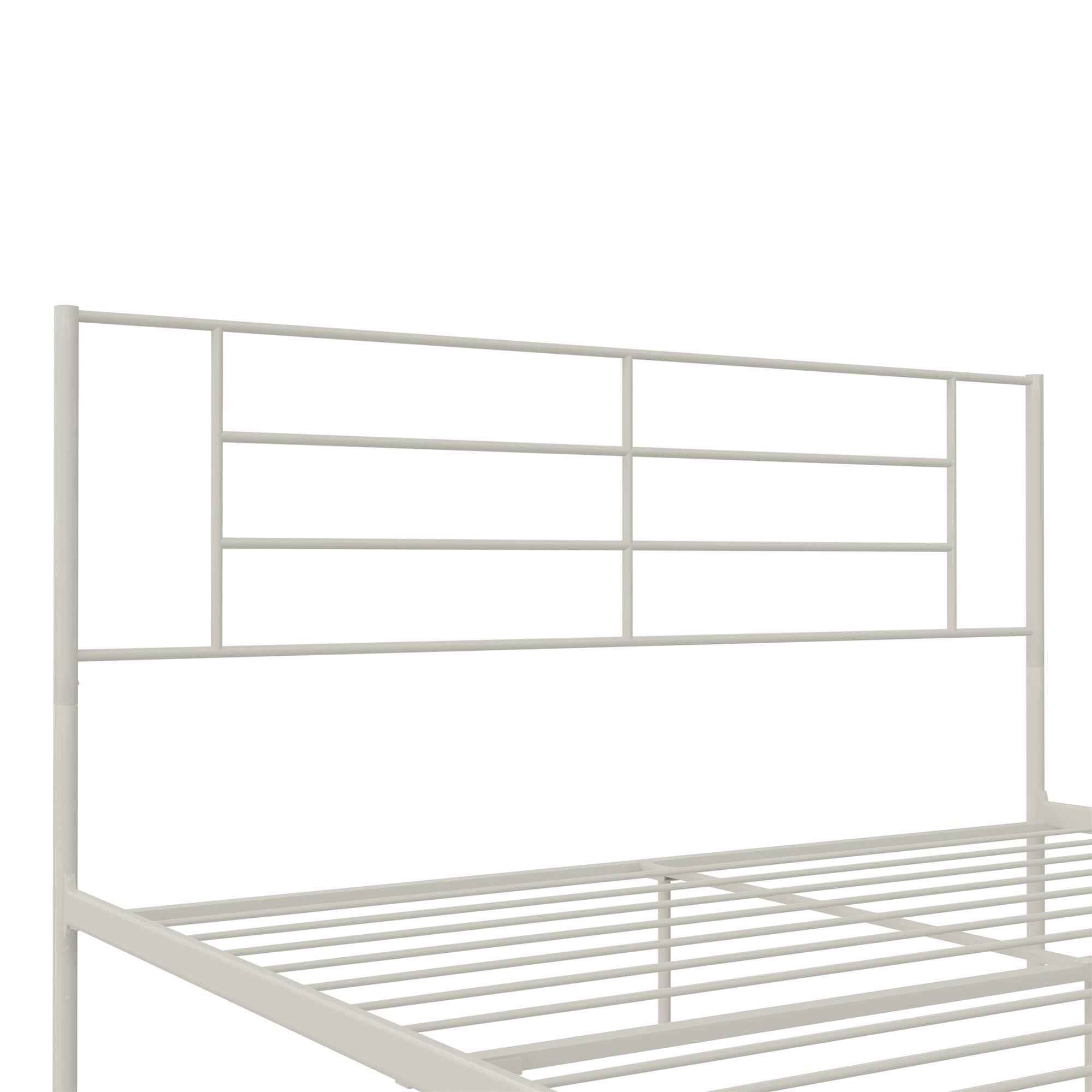 RealRooms Praxis Metal Bed - White - King