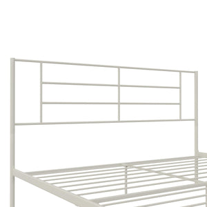 RealRooms Praxis Metal Bed - White - King