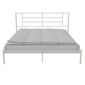 RealRooms Praxis Metal Bed - White - King