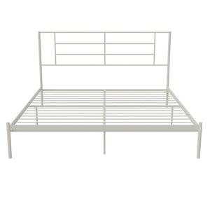 RealRooms Praxis Metal Bed - White - King