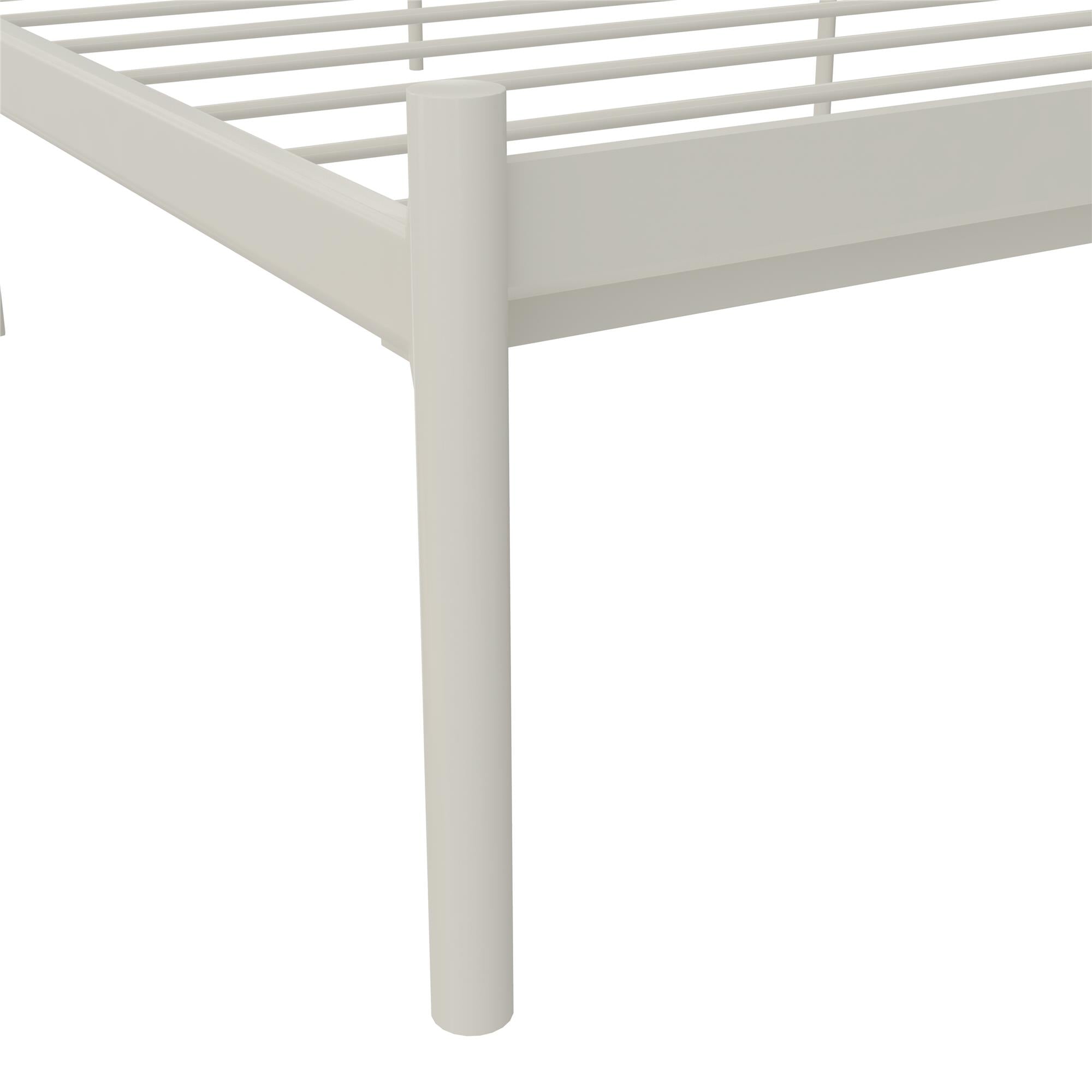 RealRooms Praxis Metal Bed - White - King