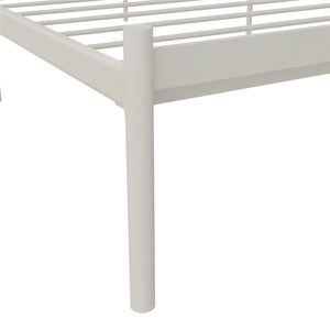 RealRooms Praxis Metal Bed - White - King