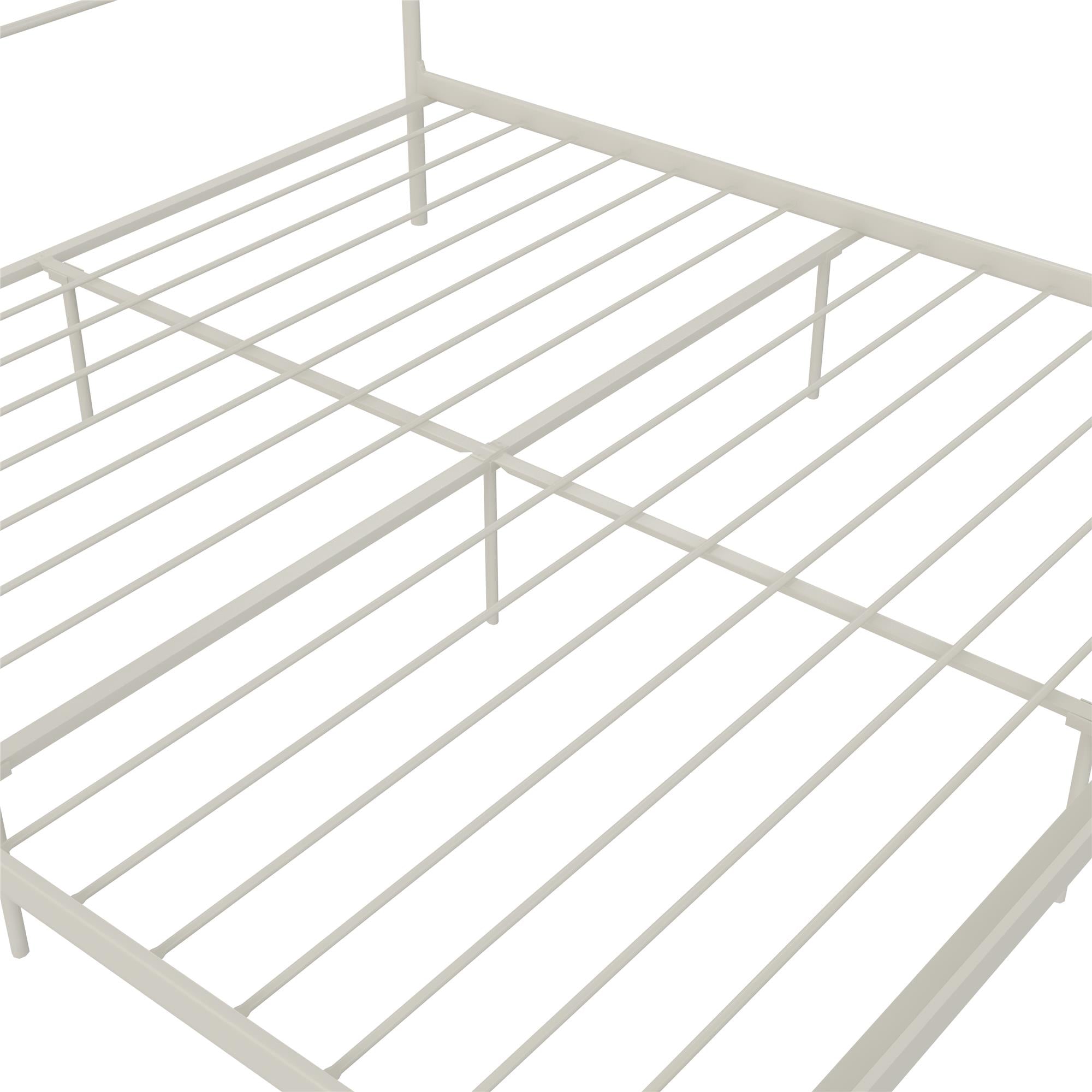 RealRooms Praxis Metal Bed - White - King