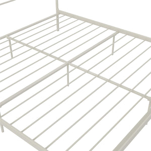 RealRooms Praxis Metal Bed - White - King