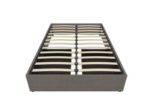 DHP Maven Bed Frame with Storage - Grey Linen - Full