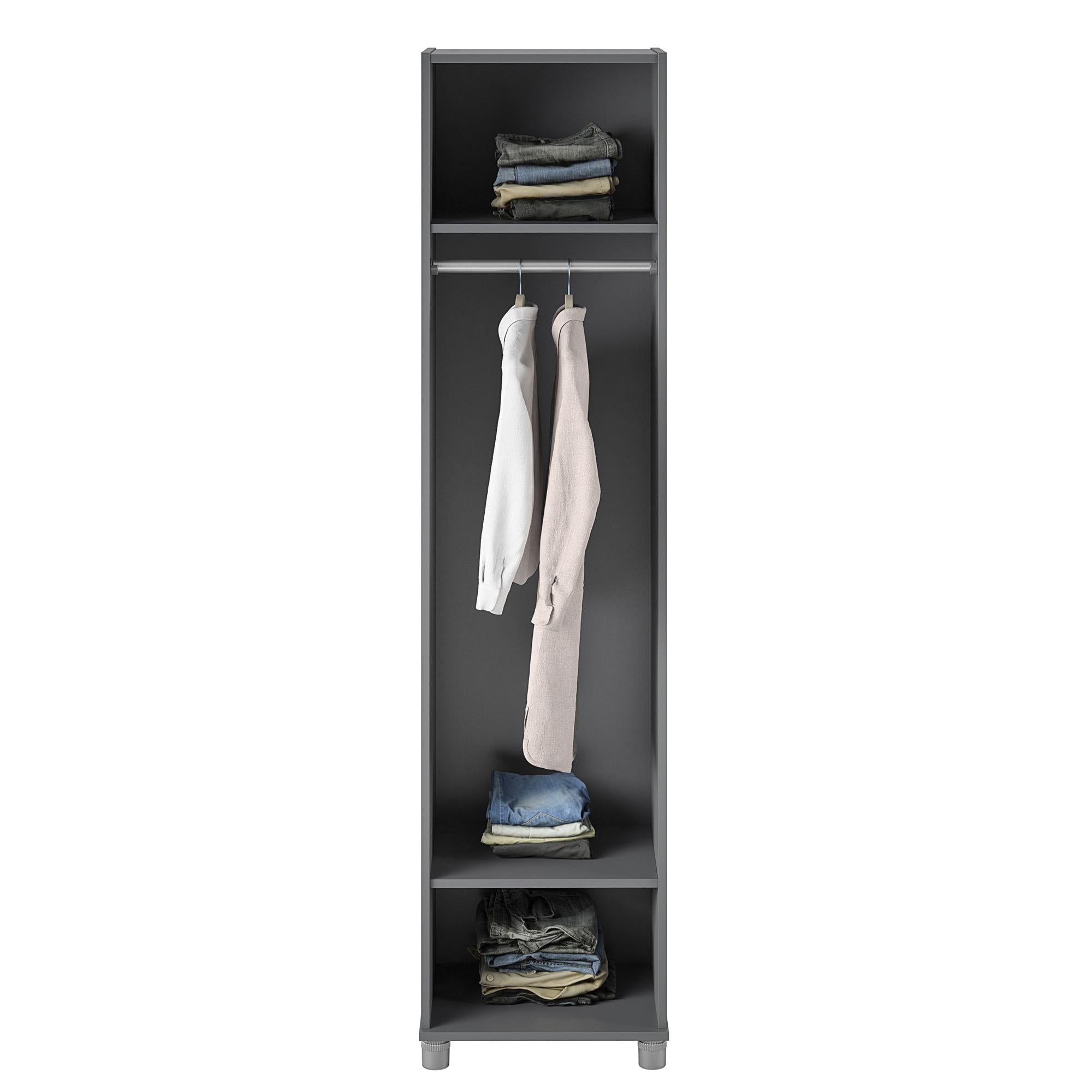 Systembuild Evolution Camberly 18" Wide Mudroom Cabinet - Graphite Grey