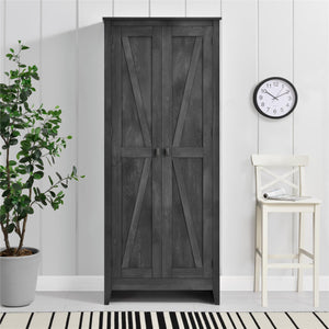 Systembuild Evolution Farmington 31.5" Wide Storage Cabinet - Rustic Gray