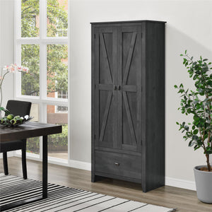 Systembuild Evolution Farmington 30" Wide Storage Cabinet - Rustic Gray