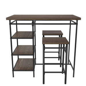 DHP Harper 3-Piece Dining Set - Brown