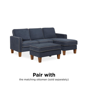 Novogratz Bowen Sectional Sofa - Blue