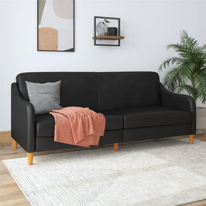 DHP Jasper Futon Sofa Bed - Black