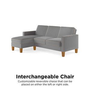 Novogratz Bowen Sectional Sofa - Gray