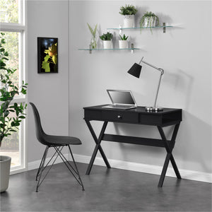 Ameriwood Home Paxton Campaign Computer Desk - Black