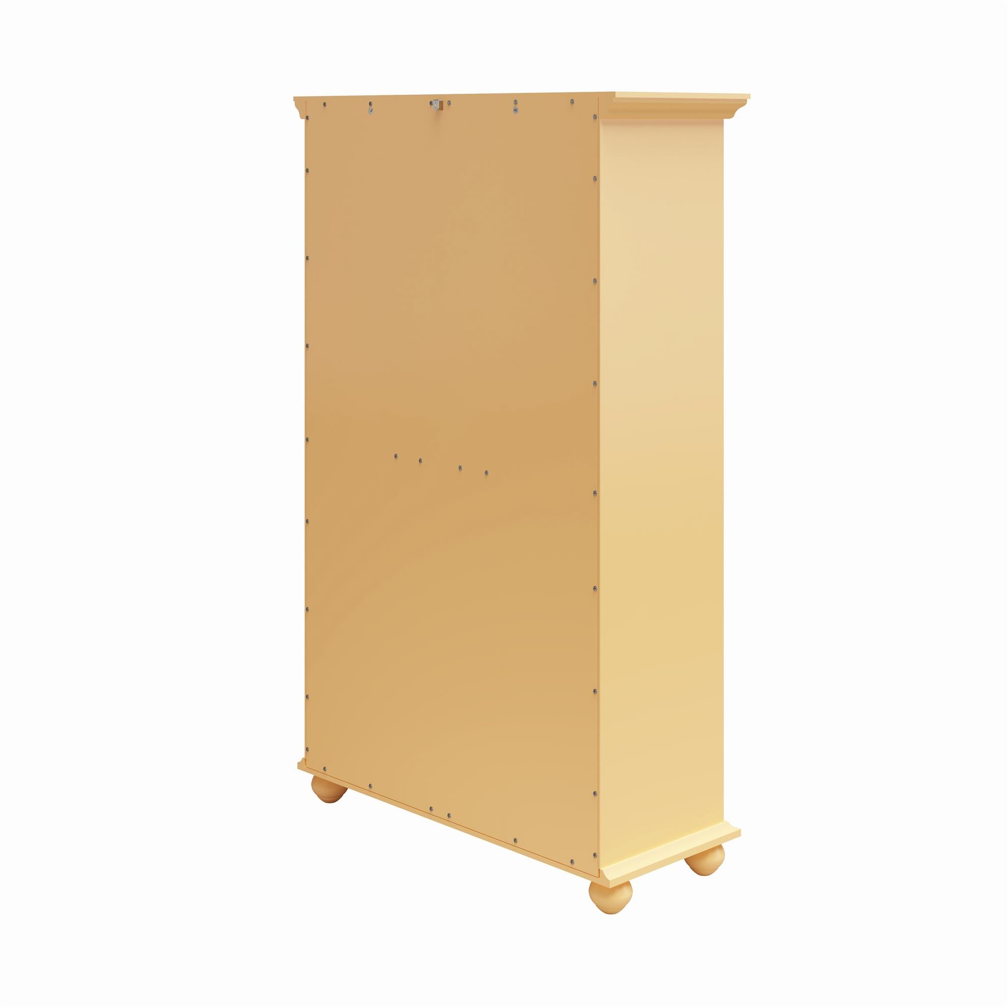 Ameriwood Home Aaron Lane Bookcase with Sliding Glass Doors - Sunlight Yellow