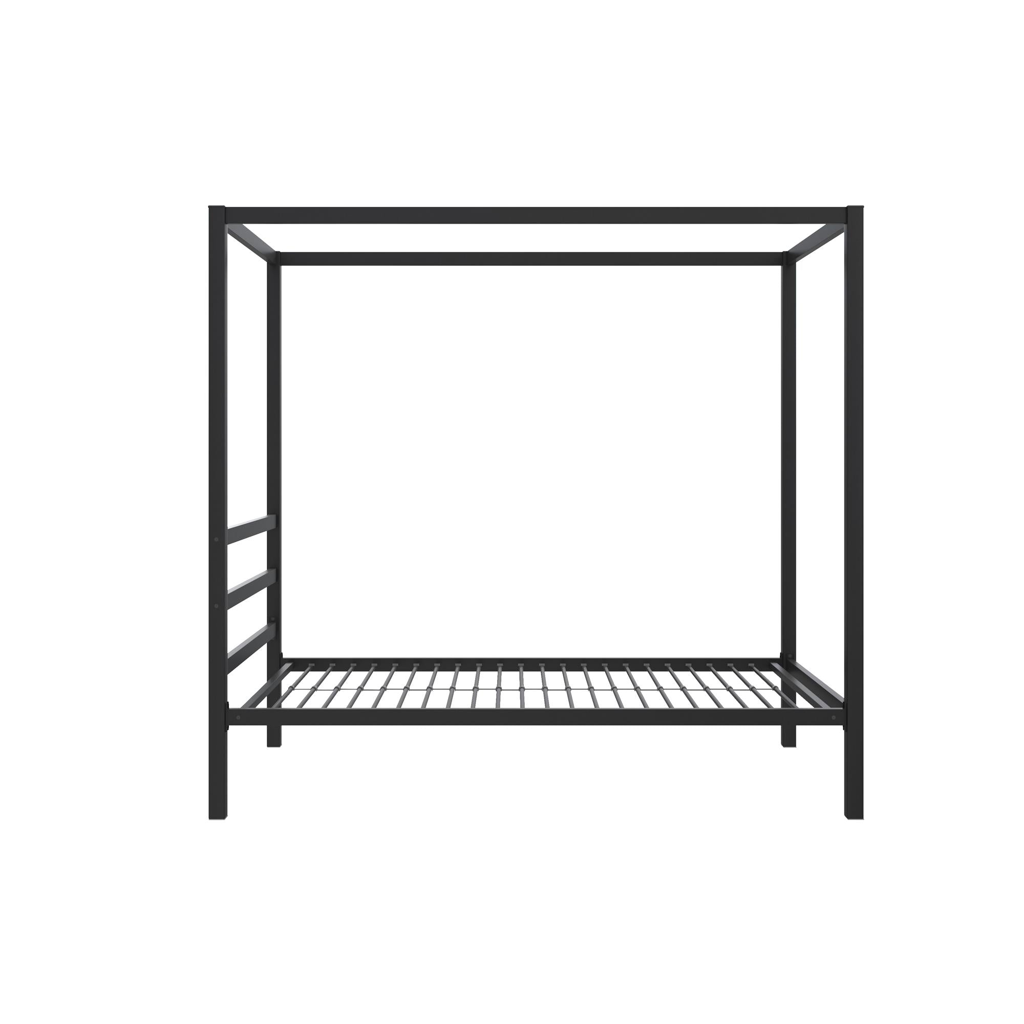 DHP Modern Metal Canopy Bed - Black - Twin