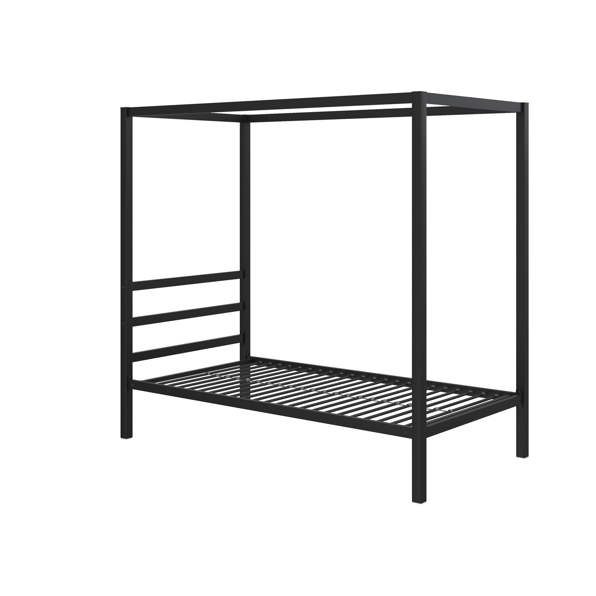 DHP Modern Metal Canopy Bed - Black - Twin