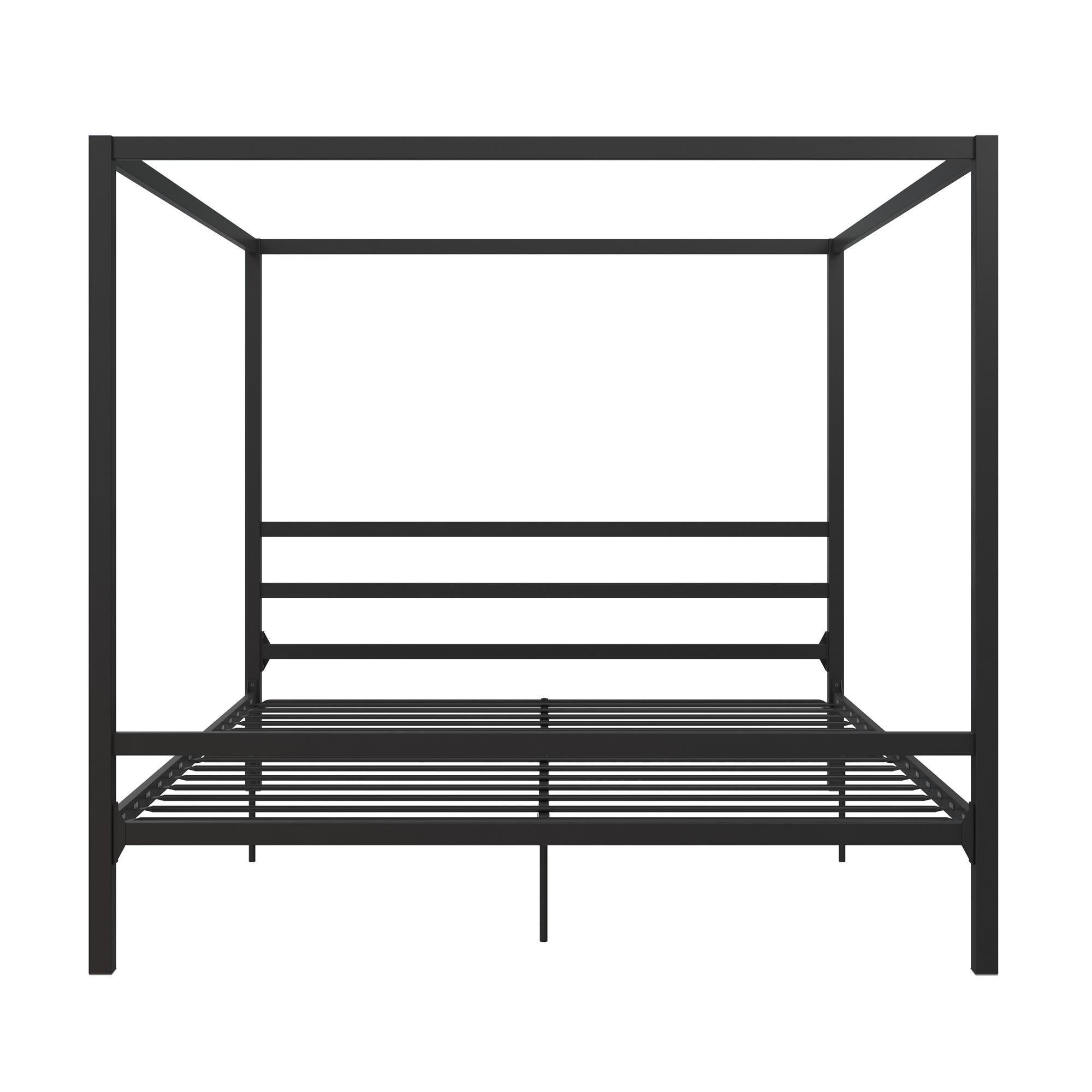 DHP Modern Metal Canopy Bed - Black - King