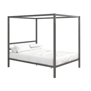 DHP Modern Metal Canopy Bed - Gray - Queen