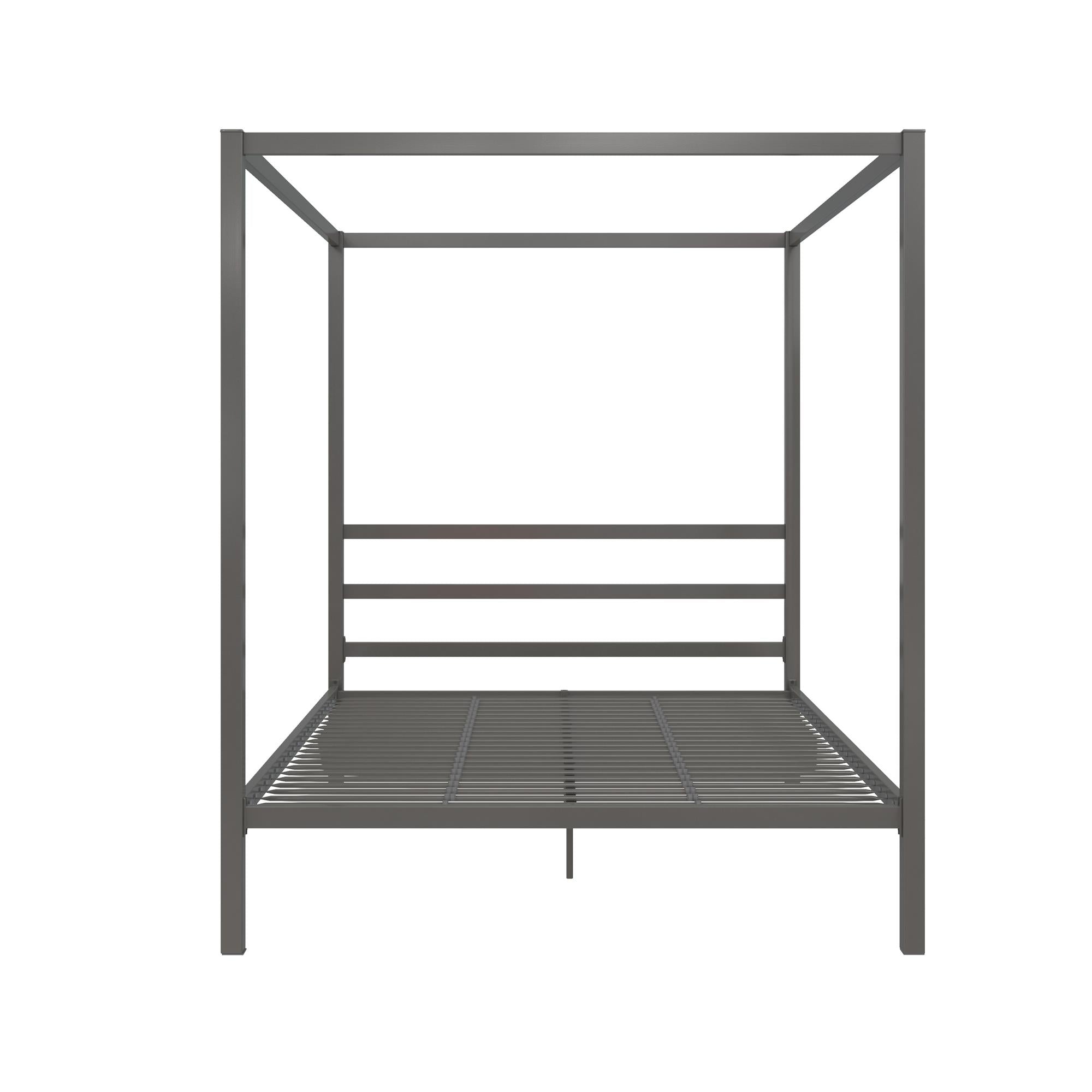 DHP Modern Metal Canopy Bed - Gray - Queen