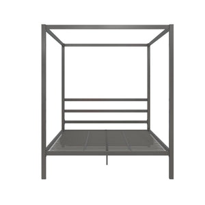 DHP Modern Metal Canopy Bed - Gray - Queen