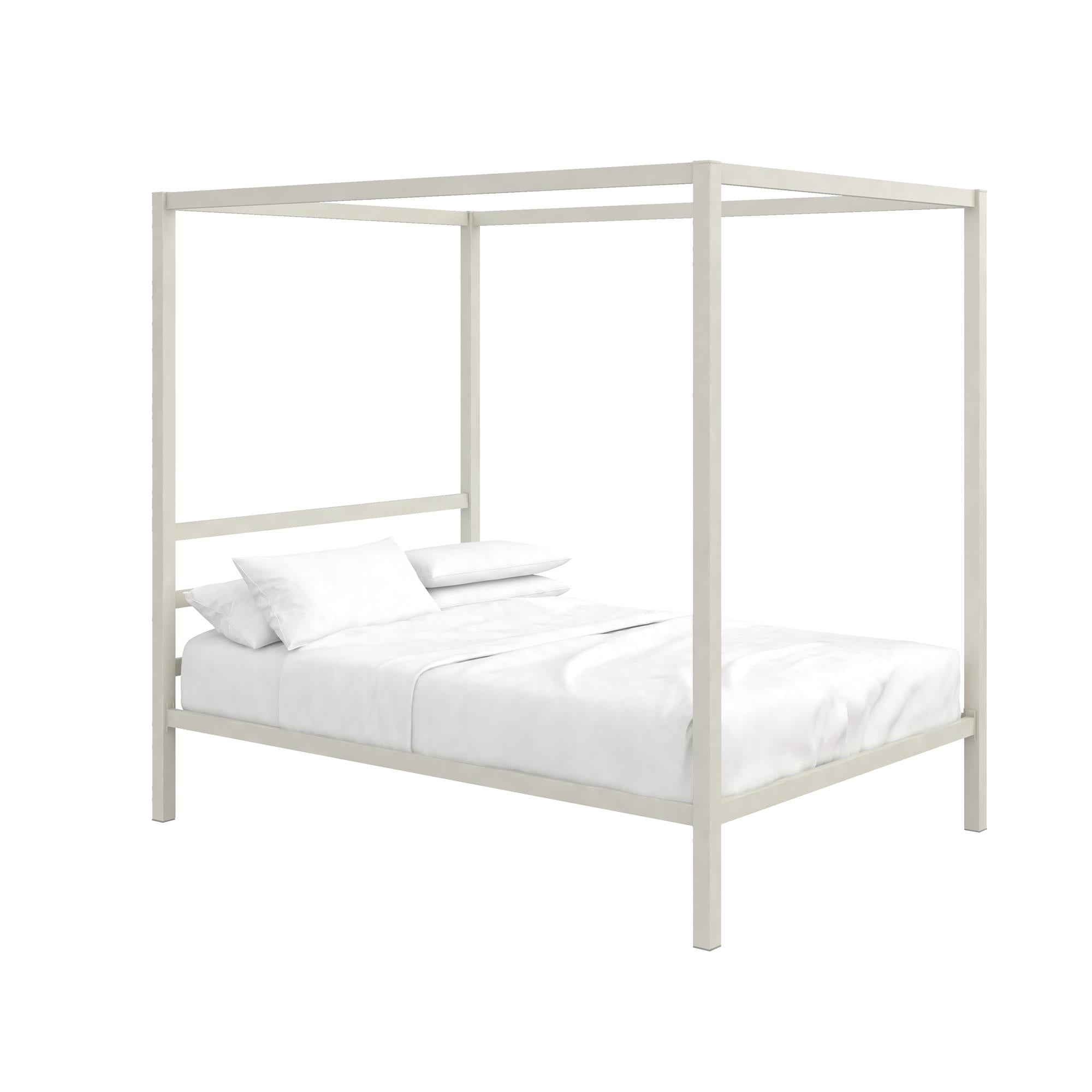 DHP Modern Metal Canopy Bed - White - Full
