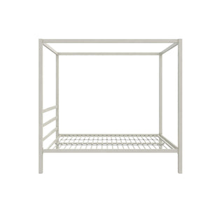 DHP Modern Metal Canopy Bed - White - Full