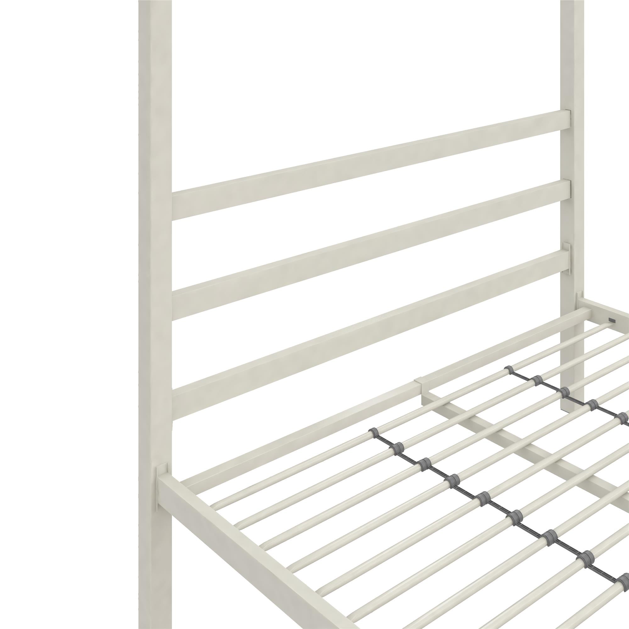 DHP Modern Metal Canopy Bed - White - Full