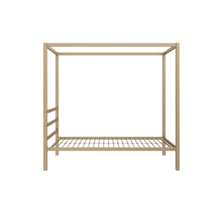 DHP Modern Metal Canopy Bed - Gold - Twin