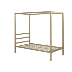 DHP Modern Metal Canopy Bed - Gold - Twin