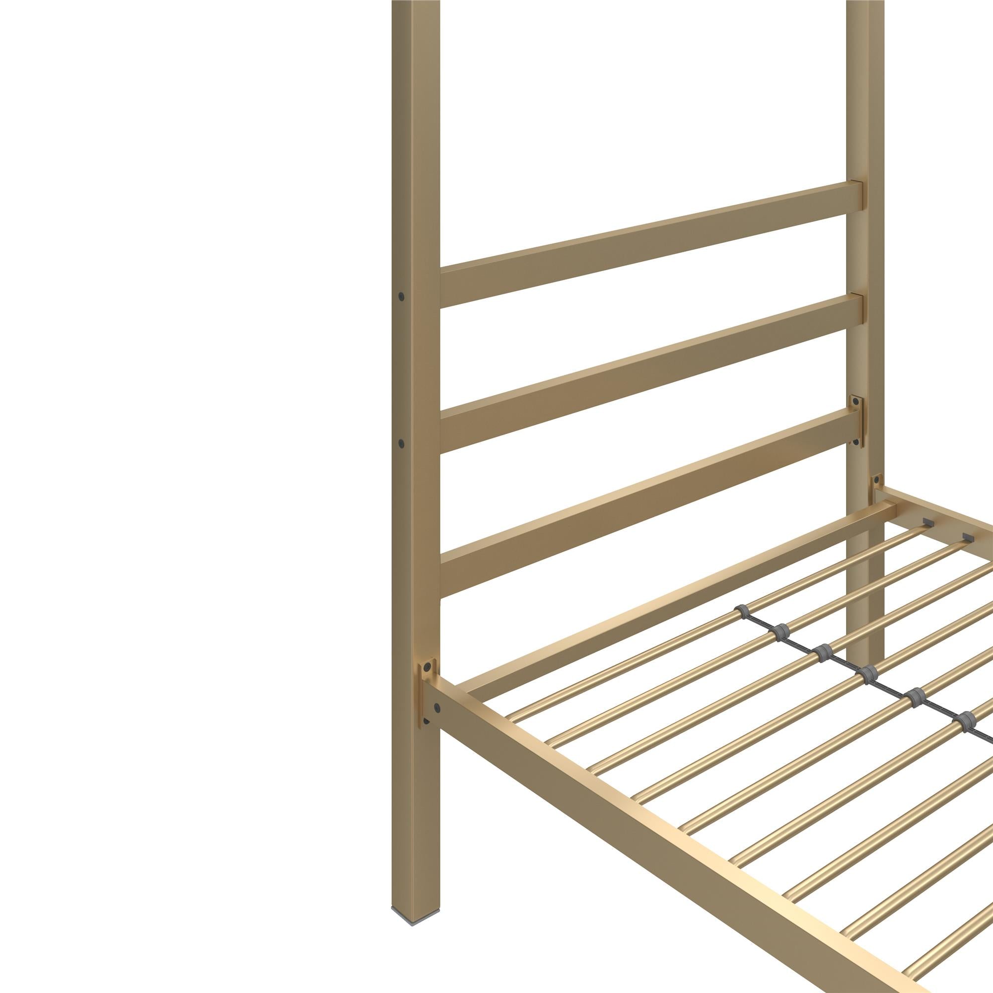 DHP Modern Metal Canopy Bed - Gold - Twin