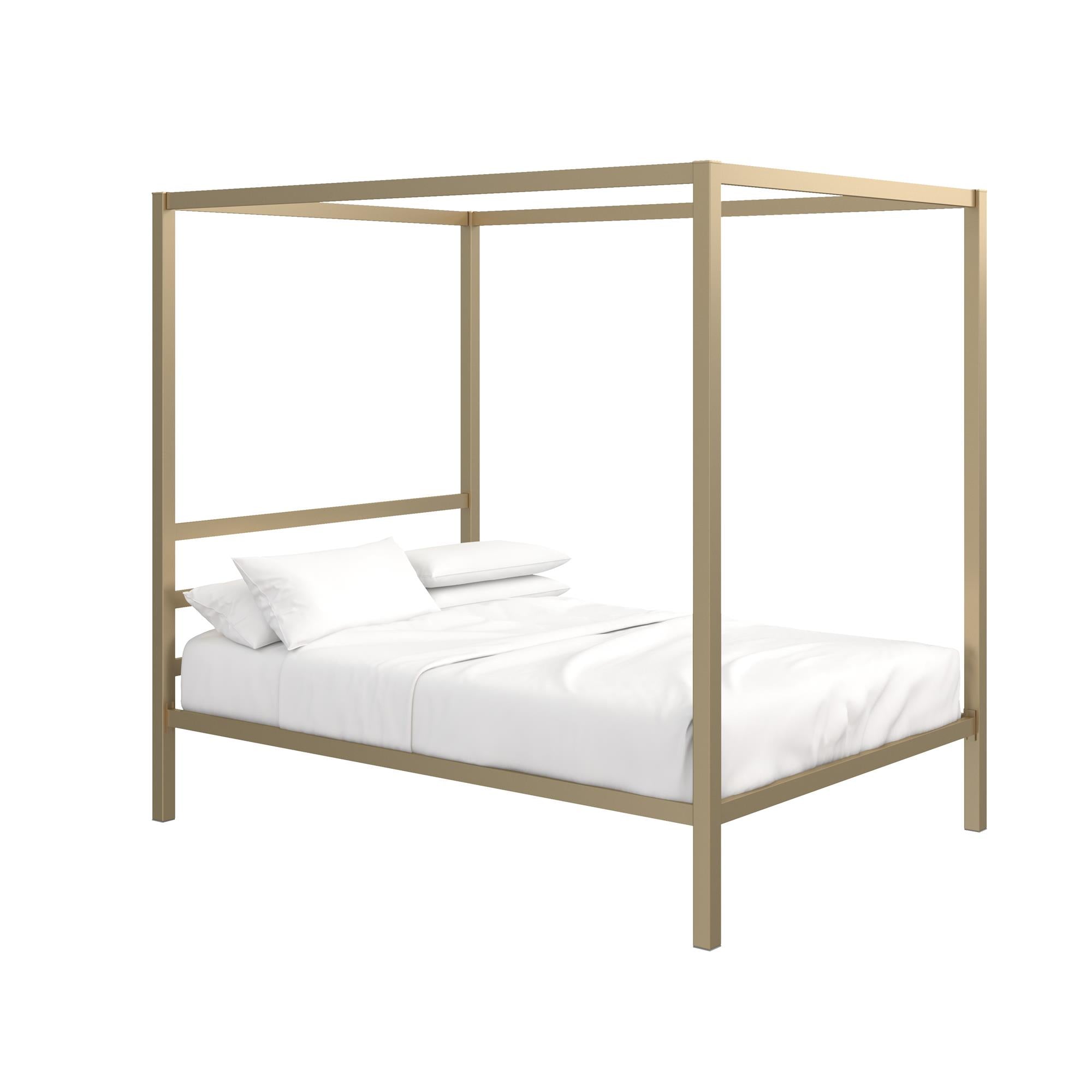 DHP Modern Metal Canopy Bed - Gold - Full