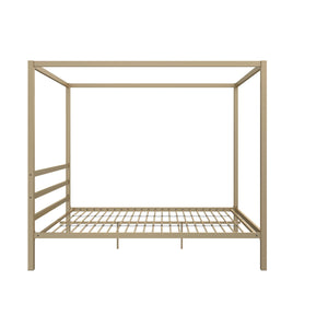DHP Modern Metal Canopy Bed - Gold - Queen