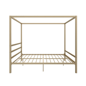 DHP Modern Metal Canopy Bed - Gold - King