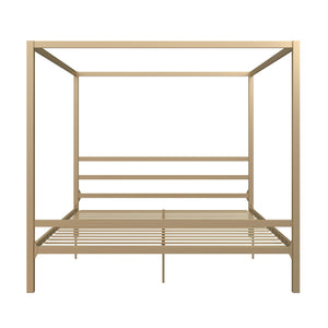 DHP Modern Metal Canopy Bed - Gold - King