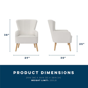 Novogratz William Accent Chair - White