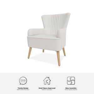 Novogratz William Accent Chair - White