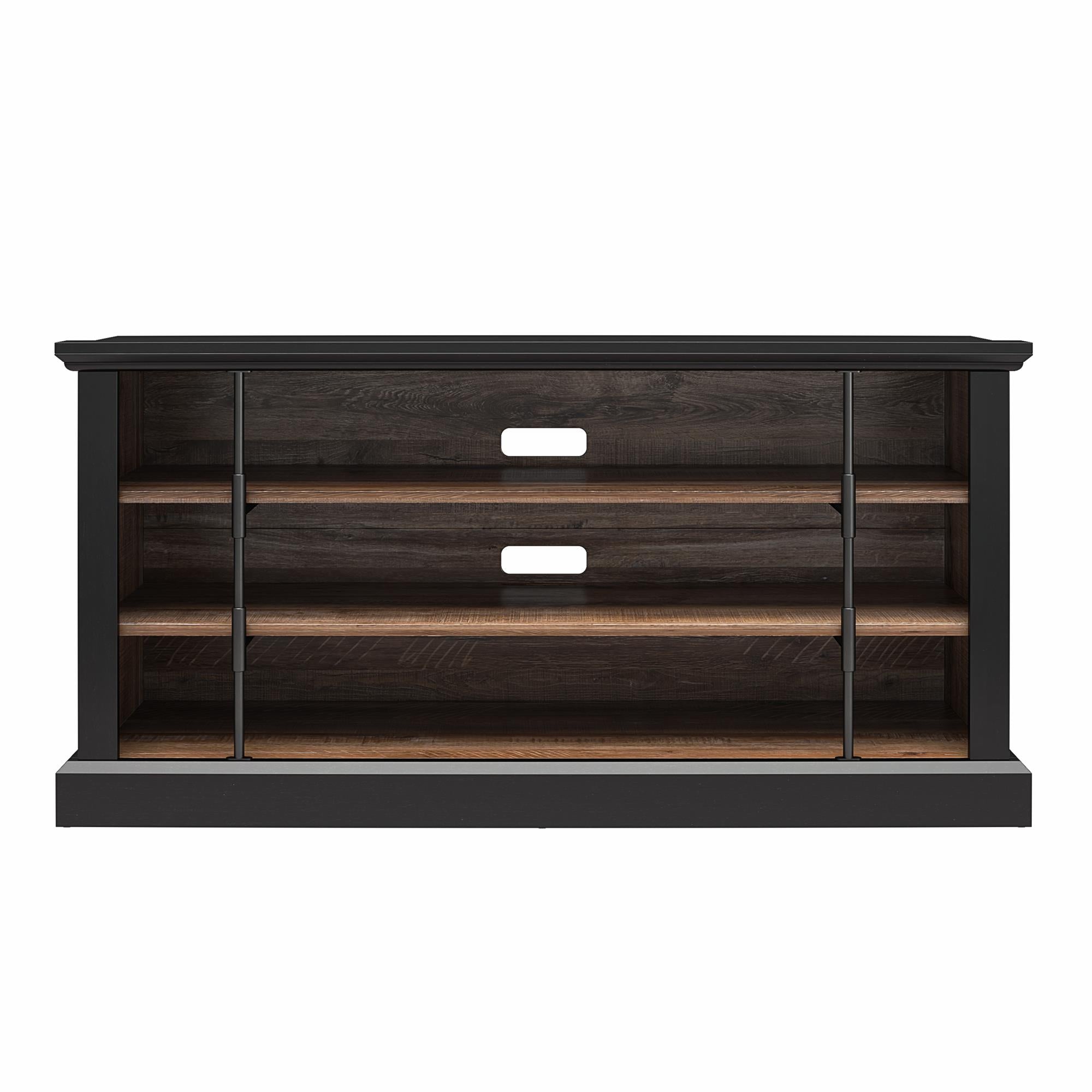 Ameriwood Home Hoffman Rustic Two-Toned TV Stand for TVs up to 50" - Black