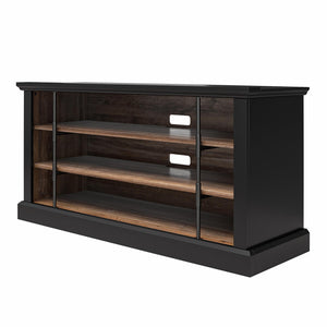 Ameriwood Home Hoffman Rustic Two-Toned TV Stand for TVs up to 50" - Black