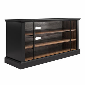 Ameriwood Home Hoffman Rustic Two-Toned TV Stand for TVs up to 50" - Black
