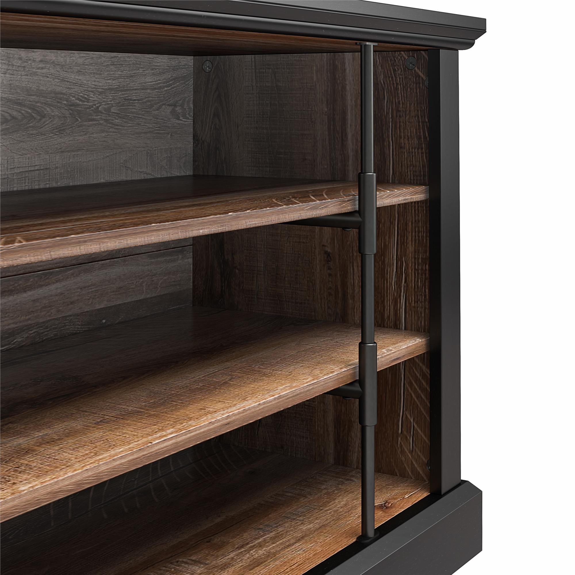 Ameriwood Home Hoffman Rustic Two-Toned TV Stand for TVs up to 50" - Black
