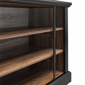 Ameriwood Home Hoffman Rustic Two-Toned TV Stand for TVs up to 50" - Black